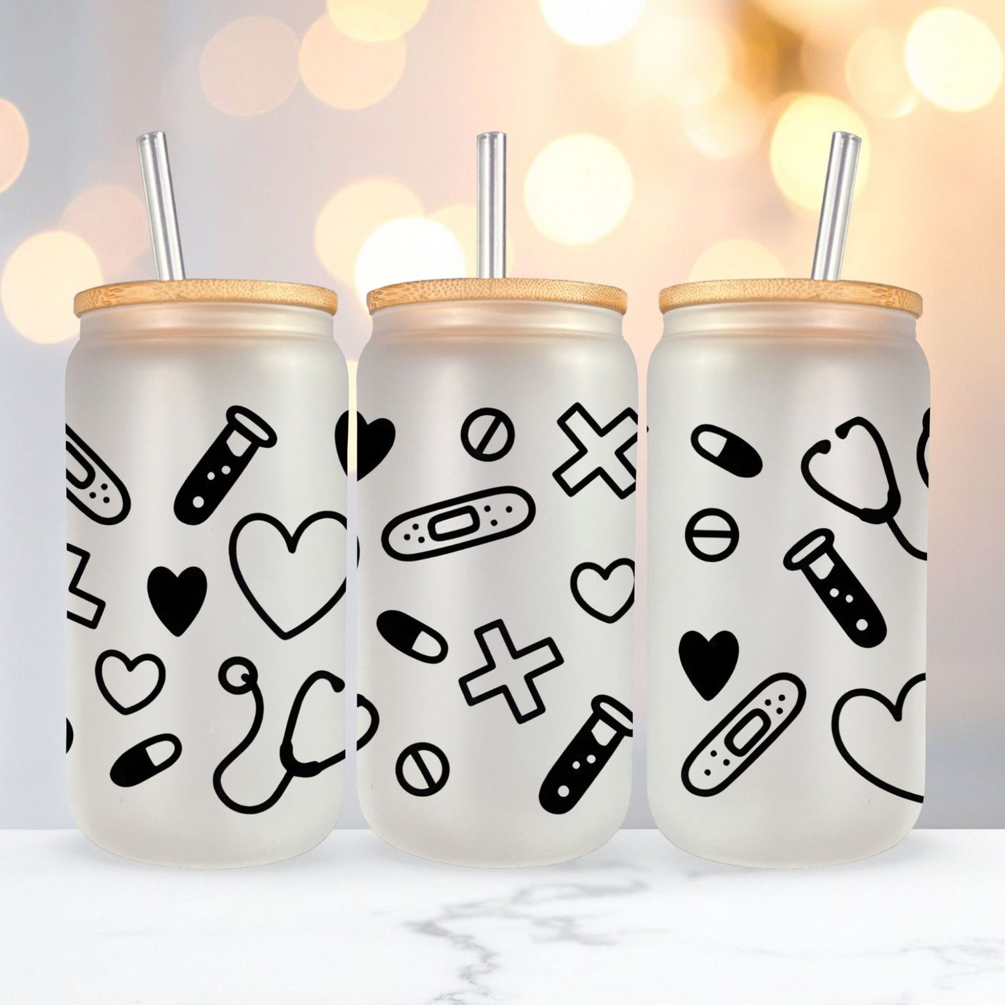 Medical Frosted Glass Cup