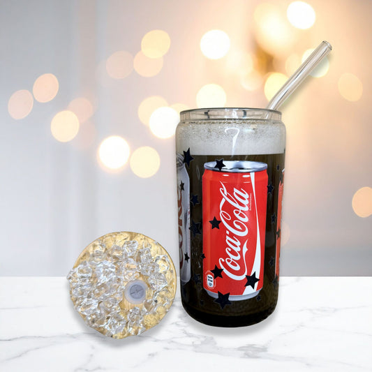 Soda Snowglobe Glass Cup
