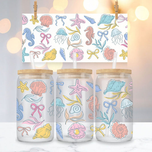 Ocean Clear Glass Cup